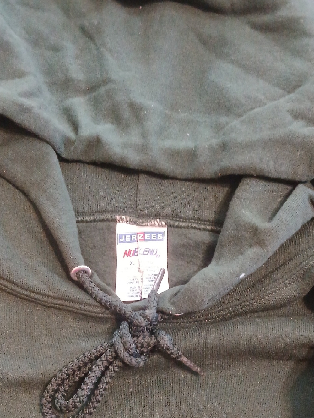 Jerzees Green Pullover Hoodie with Drawcord